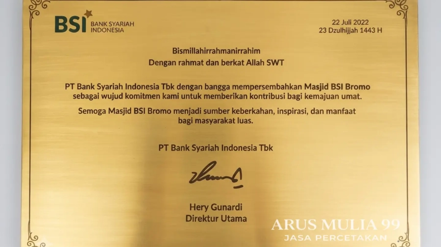 Name plate kuningan jakarta