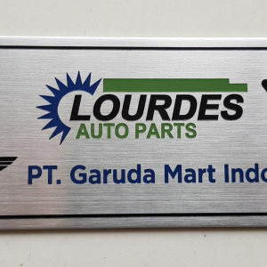 Jasa pembuatan nameplate depok
